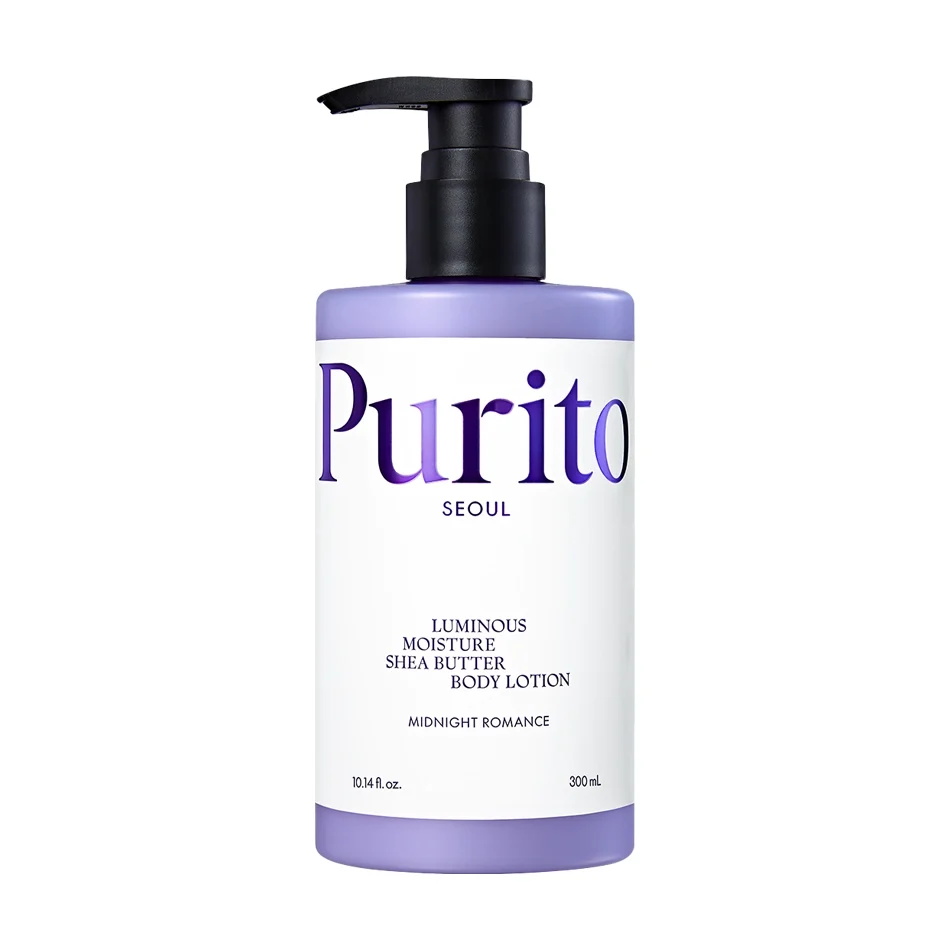 PURITO LUMINOUS MOISTURE SHEA BUTTER BODY LOTION MIDNIGHT ROMANCE