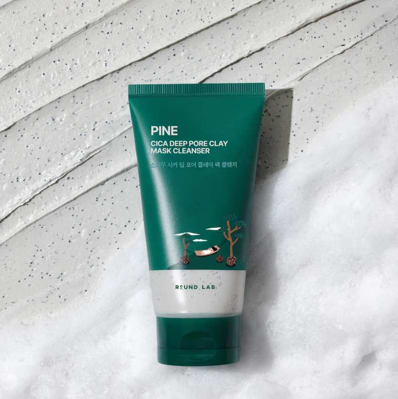 ROUND LAB PINE CICA DEEP PORE CLAY MASK CLEANSER