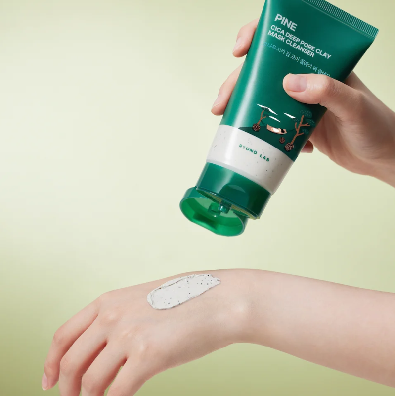 ROUND LAB PINE CICA DEEP PORE CLAY MASK CLEANSER
