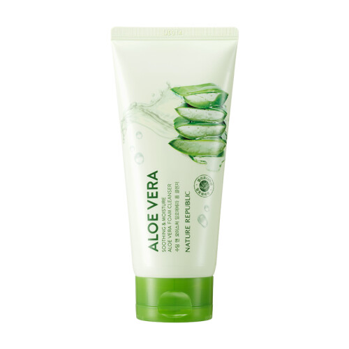  NATURE REPUBLIC ALOE VERA SOOTHING & MOISTURE ALOE VERA FOAM CLEANSER