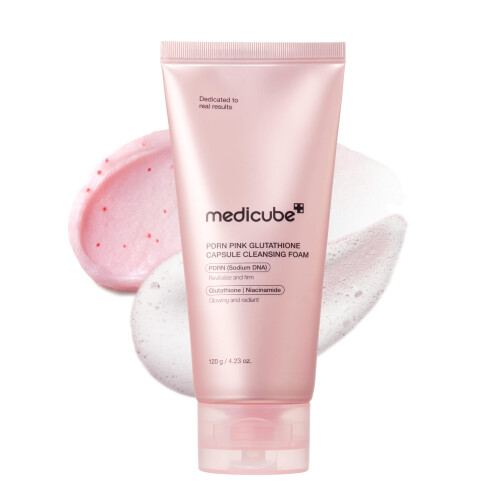 Medicube PDRN Pink Glutathione Capsule Cleansing Foam