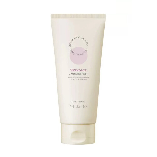 MISSHA CREAMY LATTE STRAWBERRY CLEANSING FOAM