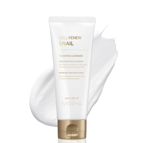 MISSHA SUPER AQUA CELL RENEW SNAIL CLEANSING FOAM