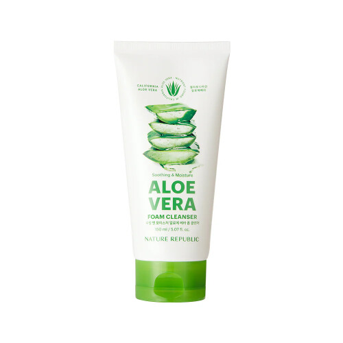 NATURE REPUBLIC SOOTHING & MOISTURE ALOE VERA FOAM CLEANSER