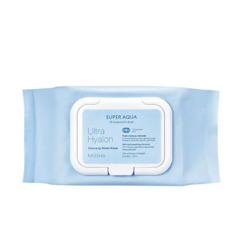 MISSHA SUPER AQUA ULTRA HYALRON CLEANSING WATER WIPES