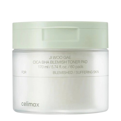 Celimax Ji Woo Gae Cica BHA Blemish Toner Pad