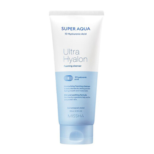 MISSHA SUPER AQUA ULTRA HYALURON FOAMING CLEANSER 